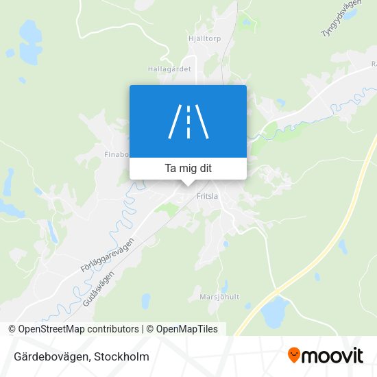 Gärdebovägen karta