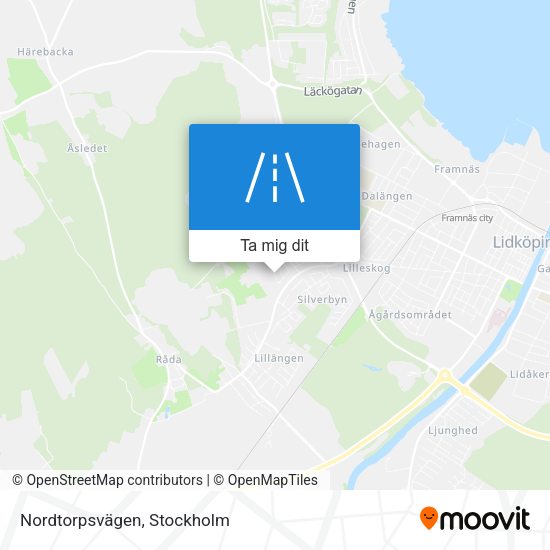 Nordtorpsvägen karta