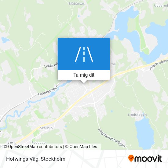 Hofwings Väg karta