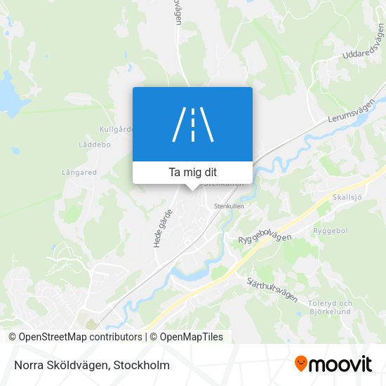 Norra Sköldvägen karta