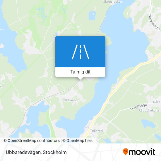 Ubbaredsvägen karta