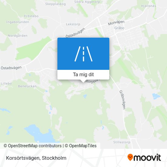 Korsörtsvägen karta