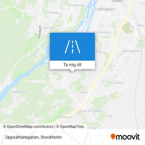 Uppsättaregatan karta