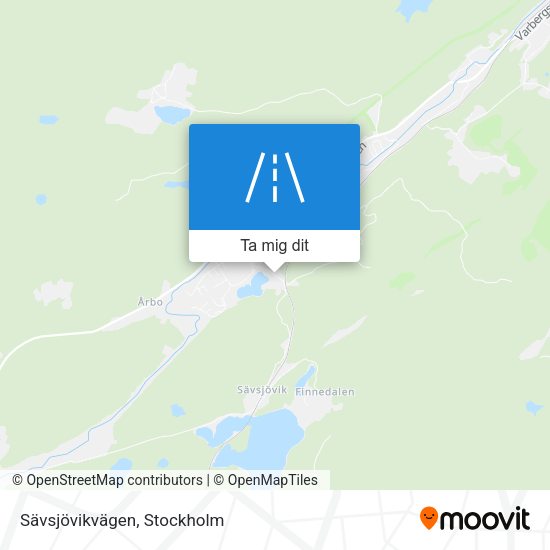 Sävsjövikvägen karta