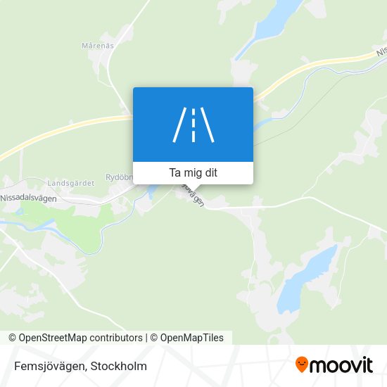 Femsjövägen karta