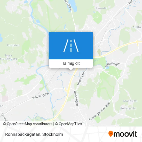 Rönnsbackagatan karta