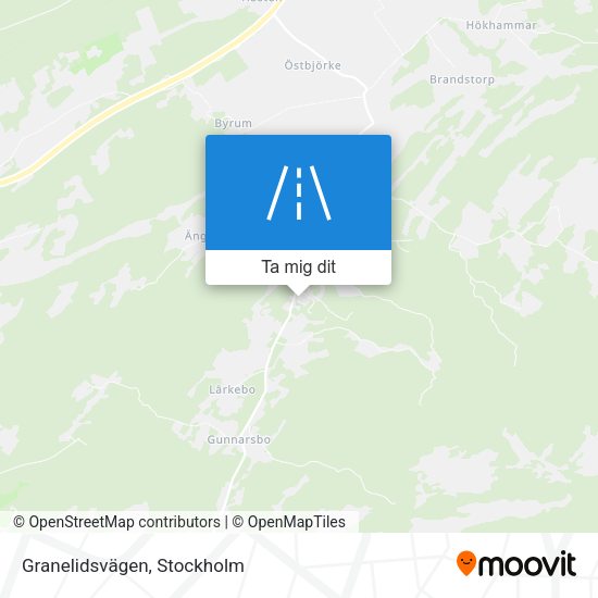 Granelidsvägen karta