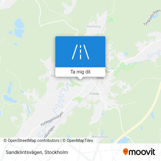Sandklintsvägen karta