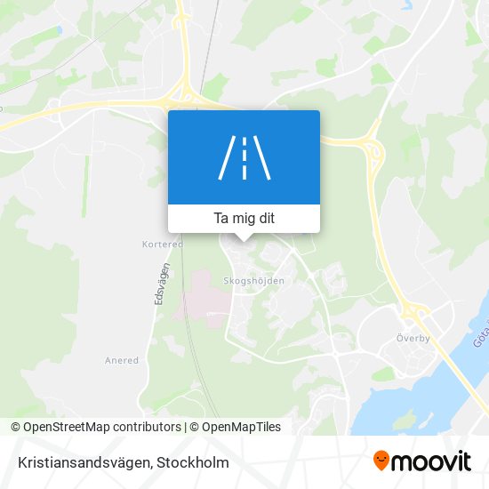 Kristiansandsvägen karta