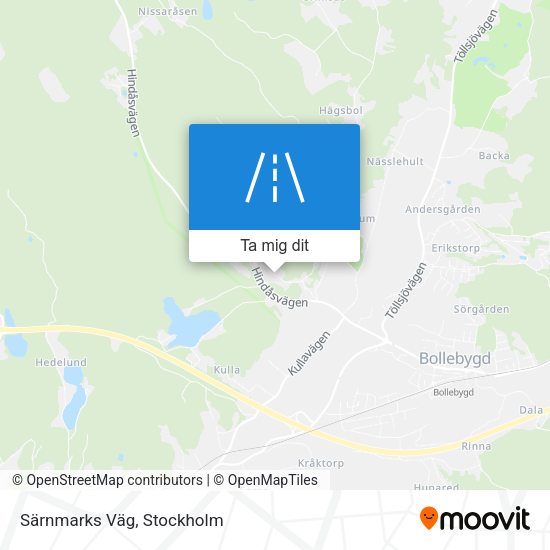 Särnmarks Väg karta