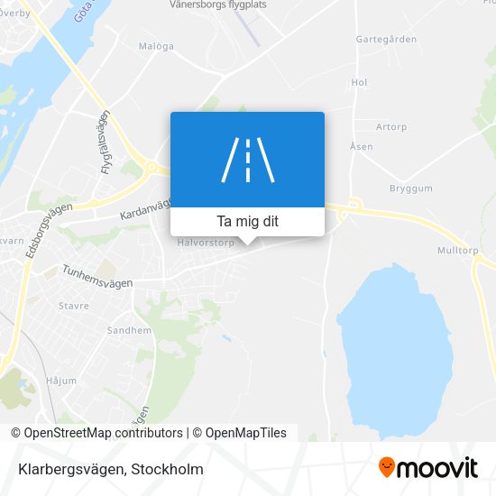 Klarbergsvägen karta