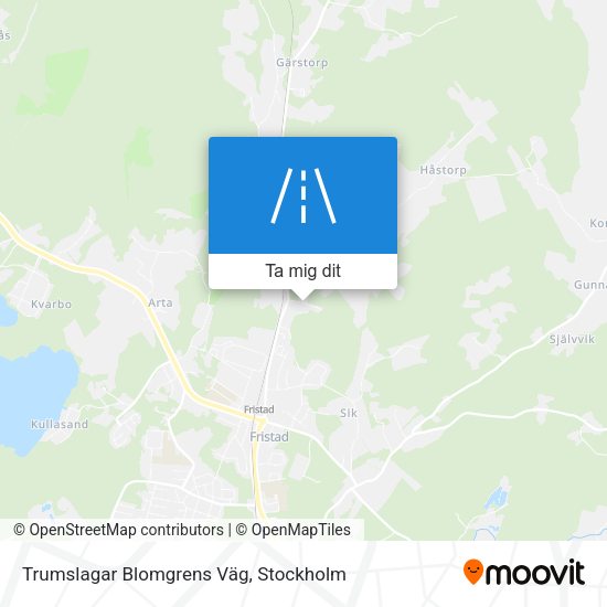 Trumslagar Blomgrens Väg karta