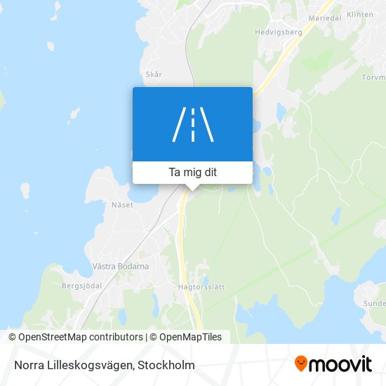 Norra Lilleskogsvägen karta