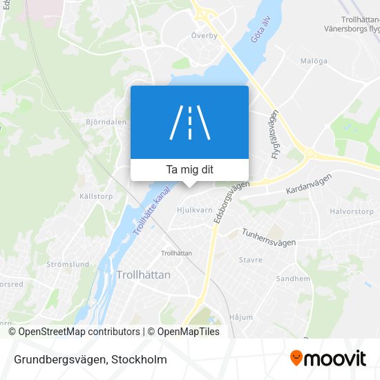 Grundbergsvägen karta