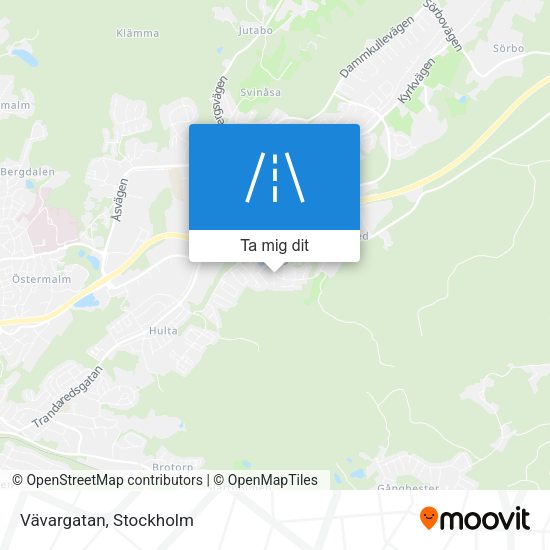 Vävargatan karta