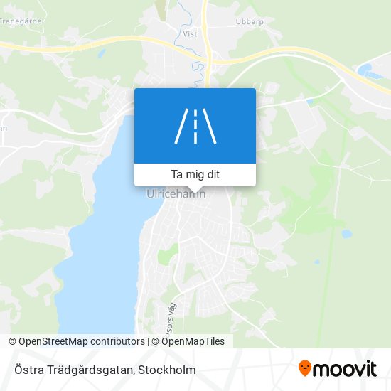 Östra Trädgårdsgatan karta