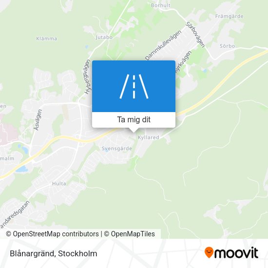 Blånargränd karta