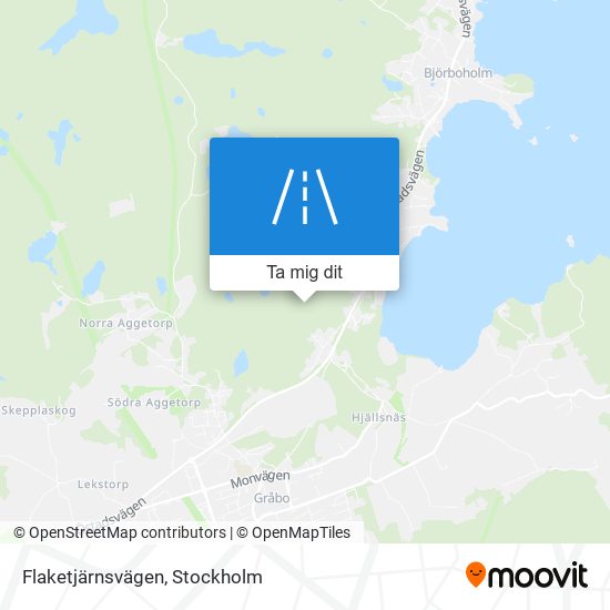 Flaketjärnsvägen karta