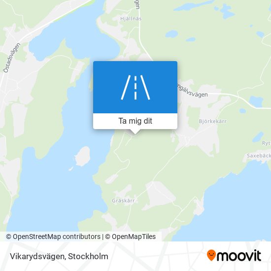 Vikarydsvägen karta