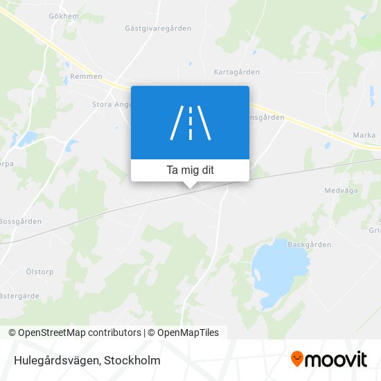 Hulegårdsvägen karta
