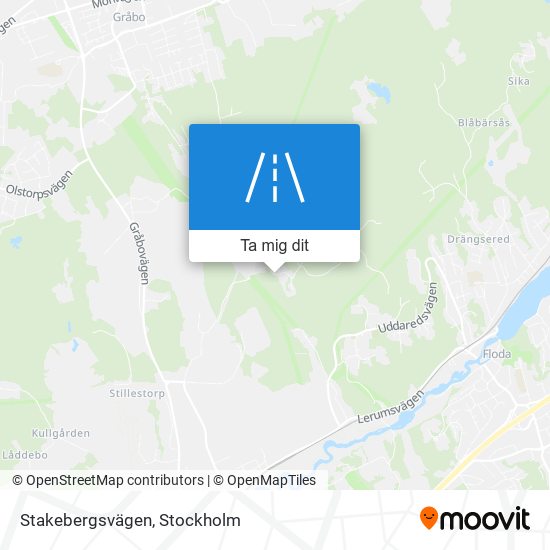 Stakebergsvägen karta