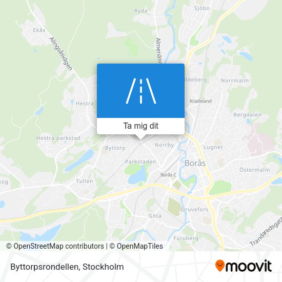 Byttorpsrondellen karta