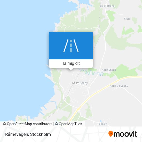 Råmevägen karta