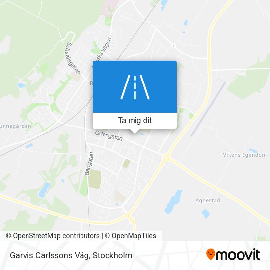 Garvis Carlssons Väg karta