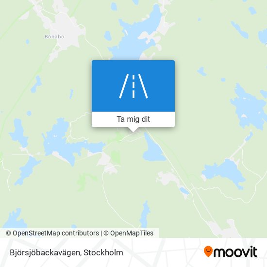 Björsjöbackavägen karta