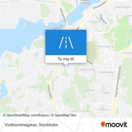 Violblommegatan karta