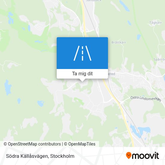 Södra Källåsvägen karta