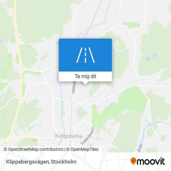 Klippebergsvägen karta