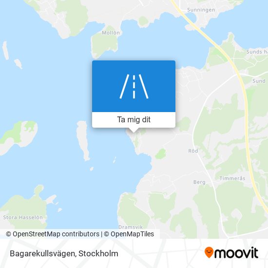 Bagarekullsvägen karta