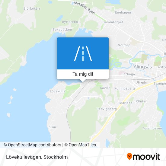 Lövekullevägen karta