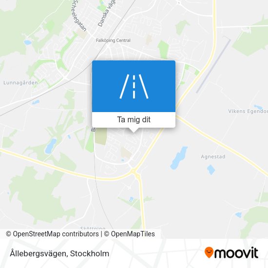 Ållebergsvägen karta