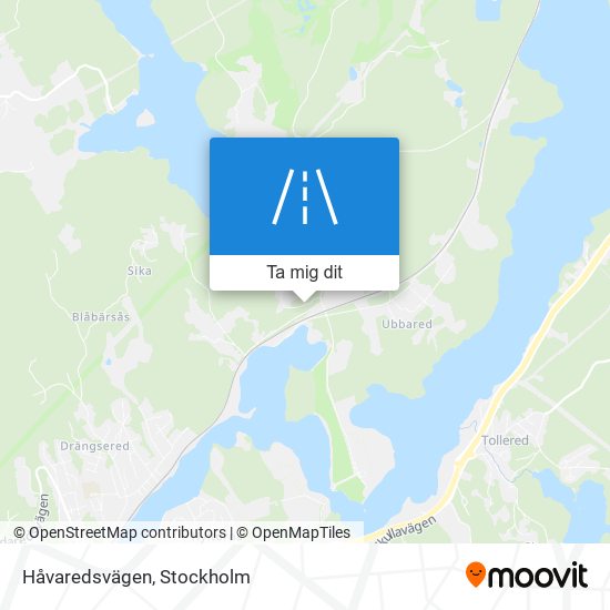 Håvaredsvägen karta