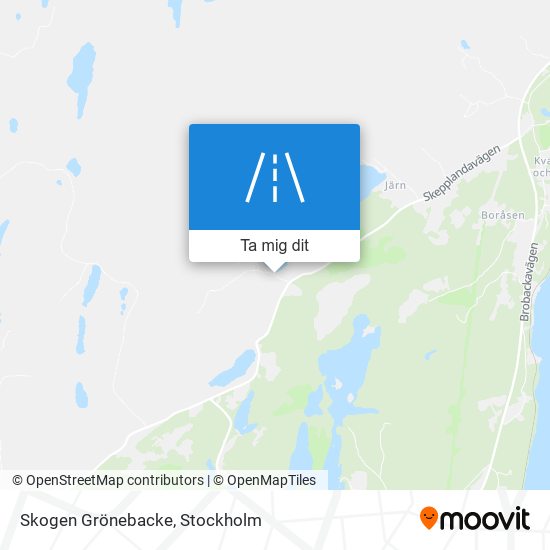 Skogen Grönebacke karta