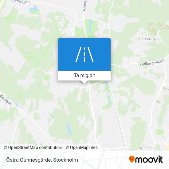Östra Gunnesgärde karta