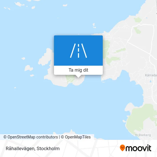 Råhallevägen karta