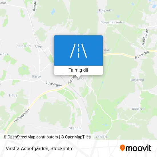 Västra Äspetgården karta