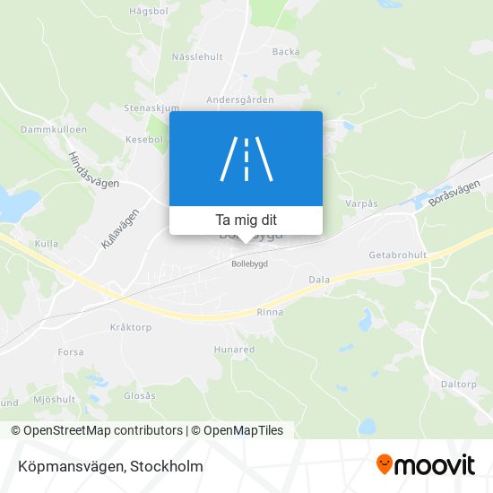 Köpmansvägen karta