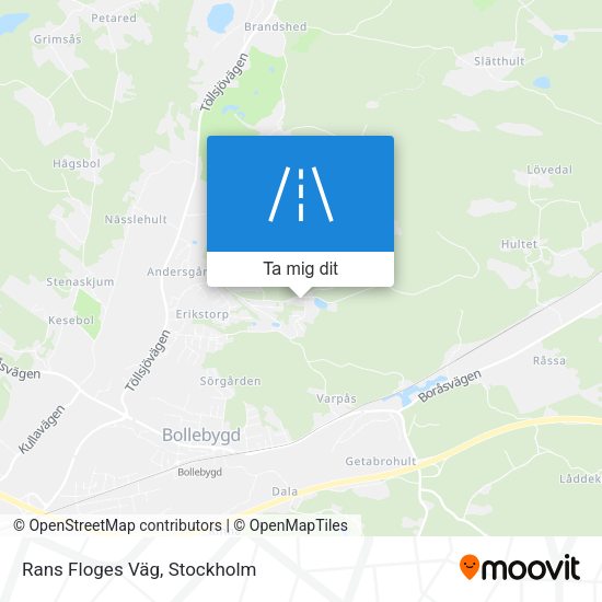Rans Floges Väg karta