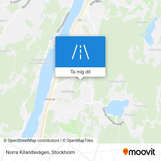 Norra Kilandavägen karta