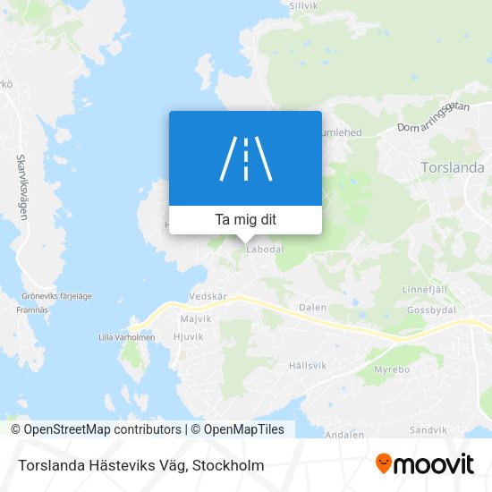 Torslanda Hästeviks Väg karta