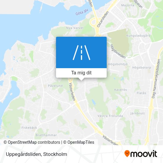 Uppegårdsliden karta