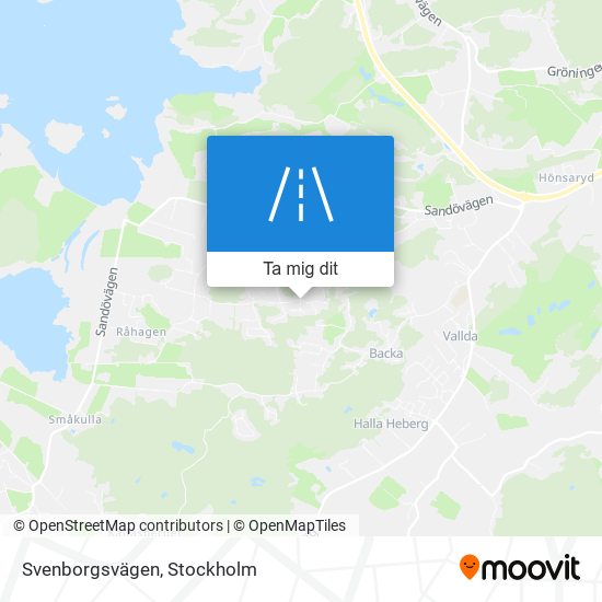 Svenborgsvägen karta