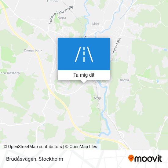 Brudåsvägen karta