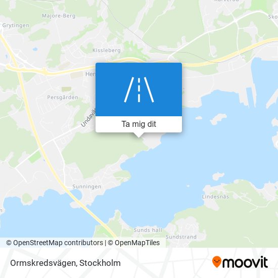 Ormskredsvägen karta