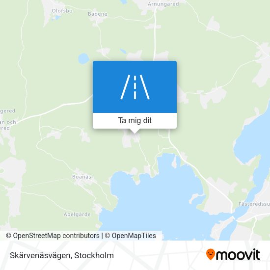 Skärvenäsvägen karta