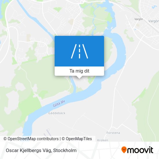 Oscar Kjellbergs Väg karta